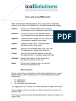 Understanding Planes and Axes of Movement