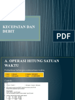 Kecepatan Dan Debit