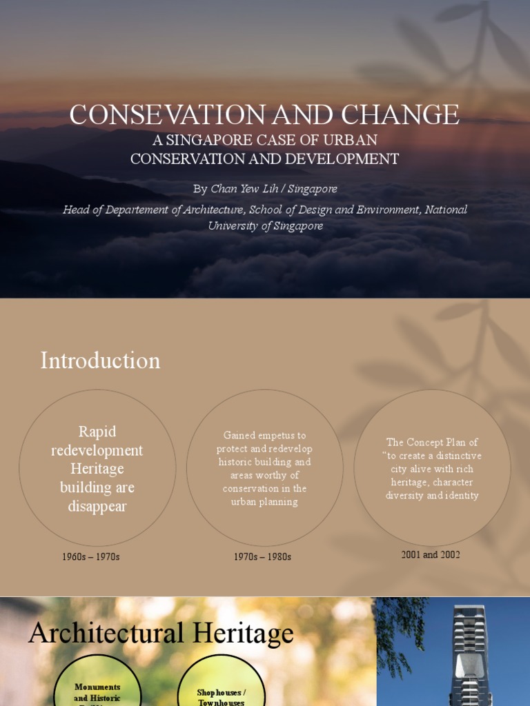 Urban Conservation in Singapore | PDF | Science | Science And Technology
