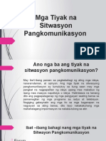 Mga Tiyak Na Sitwasyon Pangkomunikasyon