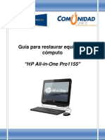 Restauracionall in One HP 1155