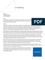 Single Fiber Fusion Splicing: Application Note