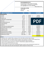 Clearance & Transportation From Port Unit Charges Sub Total (SGD)