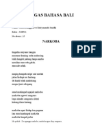 Tugas Bahasa Bali Puisi Bali Anyar Rangga X IPS 1 Absen 25