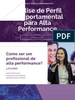 Análise de Perfil Comportamental para Alta Performance