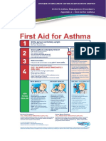 Dobcel Asthma Management First Aid Poster