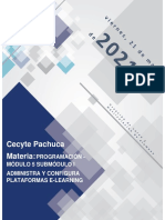 Cecyte Pachuca Materia:: Programación - Módulo 5 Submódulo I Administra Y Configura Plataformas E-Learning