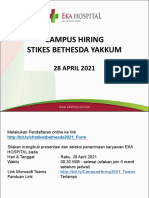 Campus Hiring STIKes Bethesda Yakkum