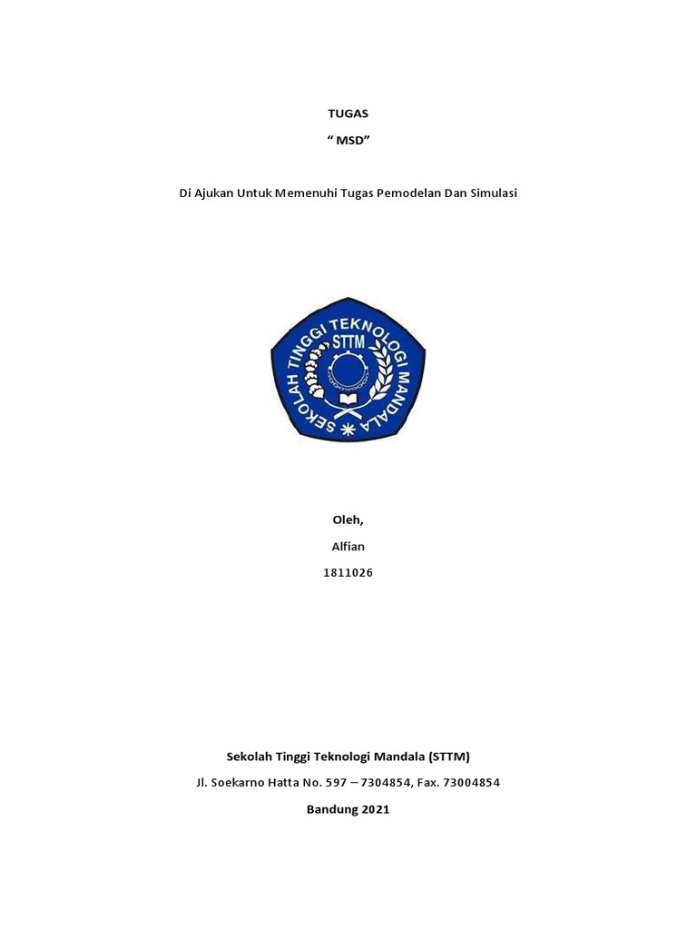 Tugas Pemodelan & Simulasi STTM | PDF | Komputer