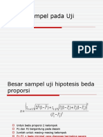 Besar Sampel Pada Uji Hipotesis