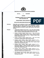 Perkap 8 TH 2005 TTG Penerimaan Bintara Gel I T.A 2006