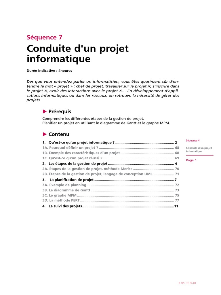 Gestion de projet informatique efficace | PDF | Gestion de projet ...