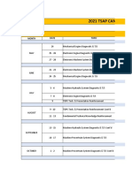 2021 Tsap Candidate Planned Reinforcement Schedule Tsap 1: Month Date Topic