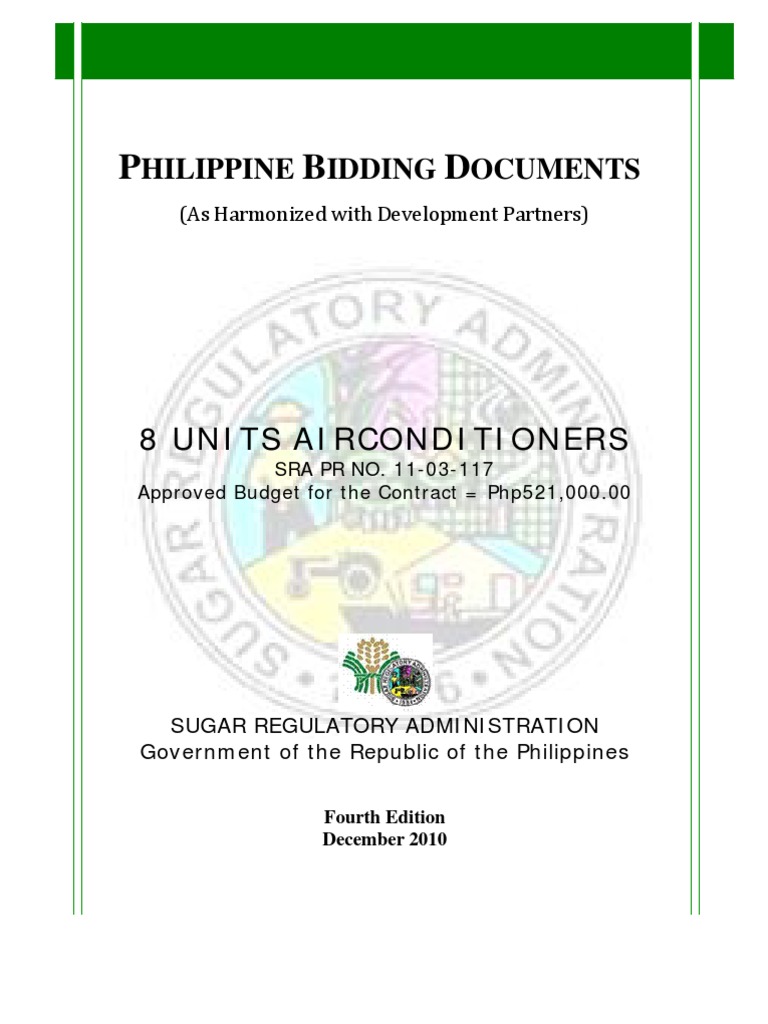 Philippine Bidding Document Business Economies