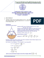 Soal Dan Pembahasan OSN Matematika SMP Tingkat Provinsi 2013 (Bagian A - Isian Singkat)