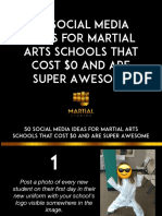 50 Social Media Ideas For Martial Arts Schoosl That Cost 0 and Are Super Awesome PDF