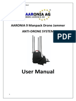 AARONIA 9 Manpack Drone Jammer User Manual v1.0