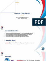 10 IB - Role of Marketing - Cycle 11