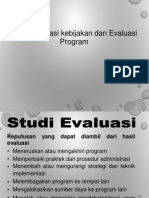 Evaluasi Kebijakan