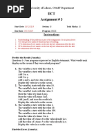 Iict Assignment # 3: Instructions