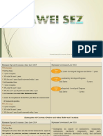 Comparison SEZ Law and Investment Law (Short Note)