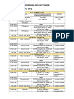 Jadual Tentatif Program Pasca PT3 2018