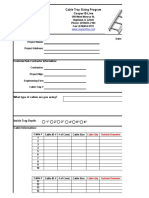 Cable Tray Sizing Program Cooper B-Line: What Type of Cables Are You Using?