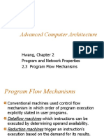 Advanced Computer Architecture: Hwang, Chapter 2 Program and Network Properties 2.3 Program Flow Mechanisms