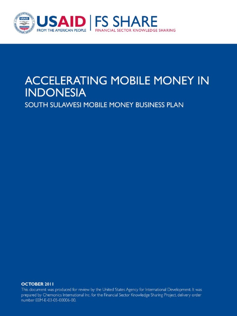 mobile money business plan sample