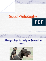 Good Philosophy