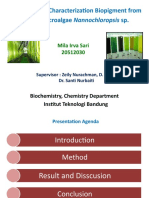 Extraction and Characterization Biopigment From Marine Microalgae Nannochloropsis SP