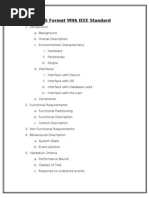 SRS Format With Ieee Standard