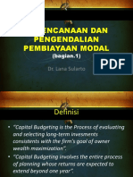 Perencanaan dan Pengendalian Pembiayaan Modal (Bagian 1