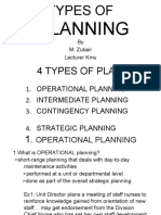4 Types of Planning