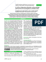 The Effectivity of Peer Education Module on Knowledge, Attitude, And Fast Food Consumption in Adolescents