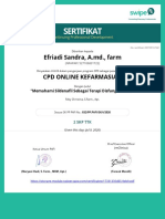 SERTIFIKAT CPD ONLINE KEFARMASIAN