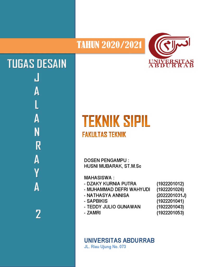 Laporan Rekayasa Jalan Raya Ii Kelompok 4 Pdf