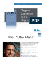 Bedah Buku 'Zero To One' Peter Thiel by Sapto Anggoro