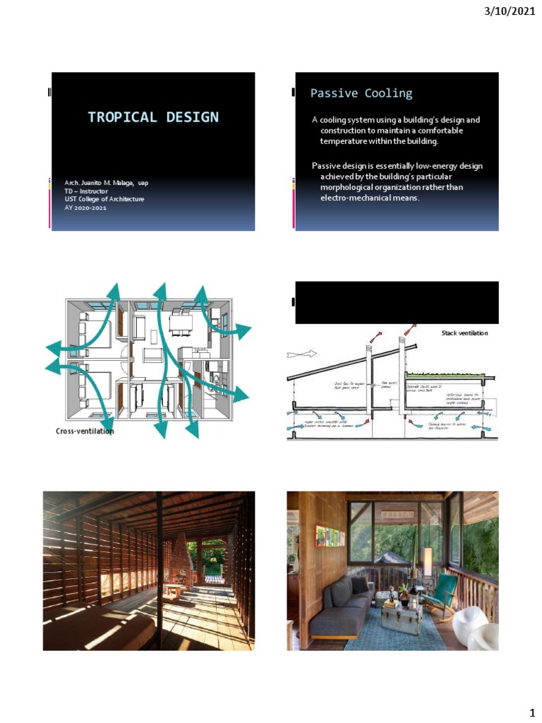 Tropical Design: Passive Cooling | PDF | Wound | Engineering Thermodynamics