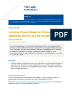 Enspecial Series On Covid19unconventional Monetary Policy in Emerging Market and Developing Economie