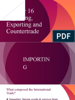 Importing, Exporting and Countertrade
