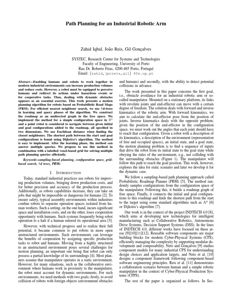 Industrial Robot Path Planning Algorithm | PDF | Theoretical Computer ...