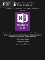 Onenote 2016 Notes