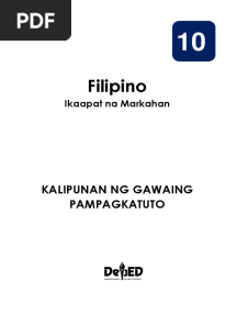 Filipino 10 LAS Q4