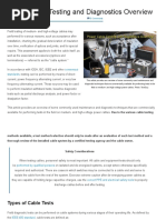 VLF Cable Testing Procedure Guide | PDF | Capacitor | Alternating Current