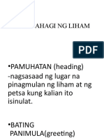 Bahagi NG Liham