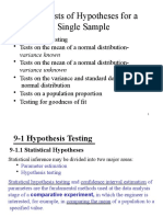 TOPIC3 Tests of Hypotheses For A Single Sample