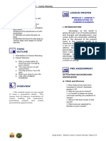 Study Guide 1 Module 1 Lesson 1 Career Planning