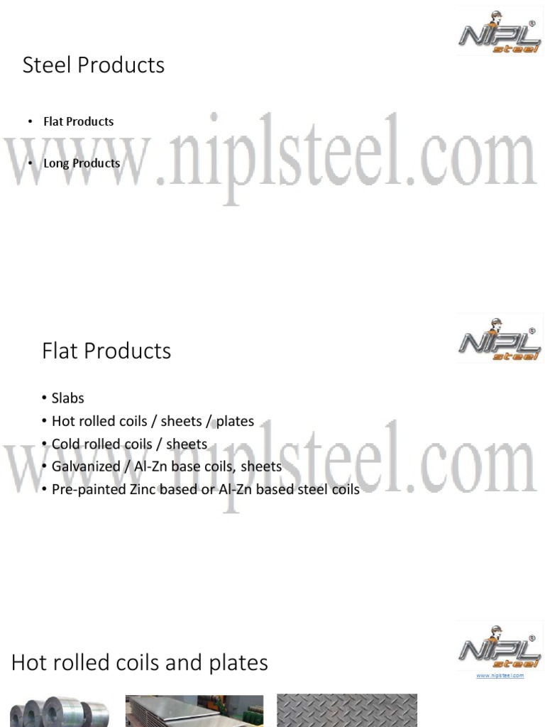 steel-products-product-list-NIPL Steel | PDF | Rolling (Metalworking ...
