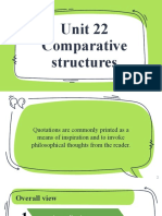 Unit 22 Comparative Structures
